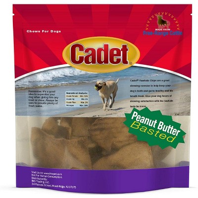 Cadet Rawhide Peanut Butter Basted Chips (1 lb Pack)
