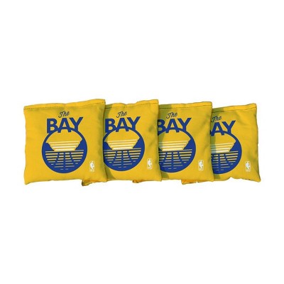 NBA Golden State Warriors Corn-Filled Cornhole Bags Yellow - 4pk