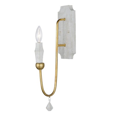 Maxim Lighting Claymore 1 - Light Wall Light in  Claystone/Gold Leaf