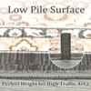 Modern Geometric Trellis Washable Area Rug - Non-Slip Low-Pile Indoor Carpet for Living Room, Bedroom, Dining Room & Office - 4 of 4