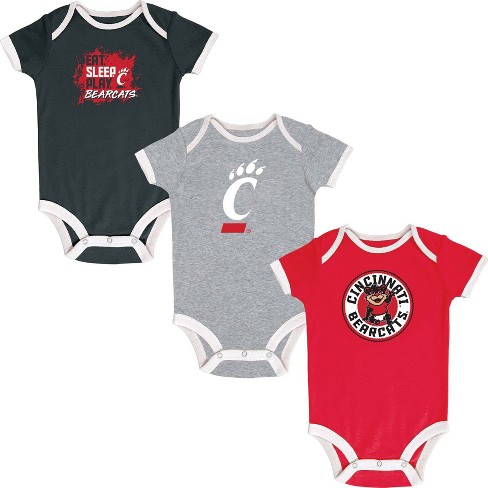 Ncaa Cincinnati Bearcats Infant Boys' 3pk Bodysuit : Target