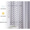 HLC.ME Herringbone Lace Sheer Kitchen Cafe Curtain Tiers for Small Windows & Bathroom - 3 of 4