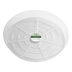Crescent Garden 1.5 in. H X 12 in. D Plastic Plant Saucer Clear (Pack of 25) - 1 of 1