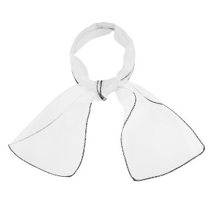 Allegra K Women's Transparent Skinny Solid Color Lightweight Organza Scarf Neckerchief - 1 of 4