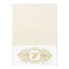 Linum Home Textiles 100% Turkish Cotton MONICA Gold Thread 3PC Embellished Towel Set - 2 of 4