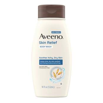 Aveeno Skin Relief Liquid Body Wash Bottle Unscented 12 oz. 10381371170293 1 Ct