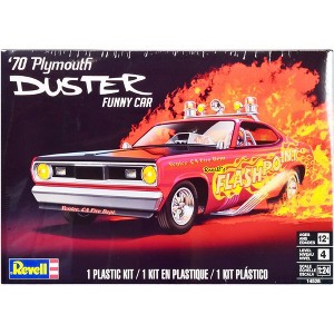 Level 4 Model Kit 1970 Plymouth Duster Funny Car 1/24 Scale Model by Revell - 1 of 4