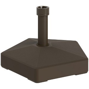 Outsunny Patio Umbrella Base Holder Outdoor Umbrella Stand, Filled Up to 42lbs with Stand or 33lbs with Water for Garden Poolside - 1 of 4