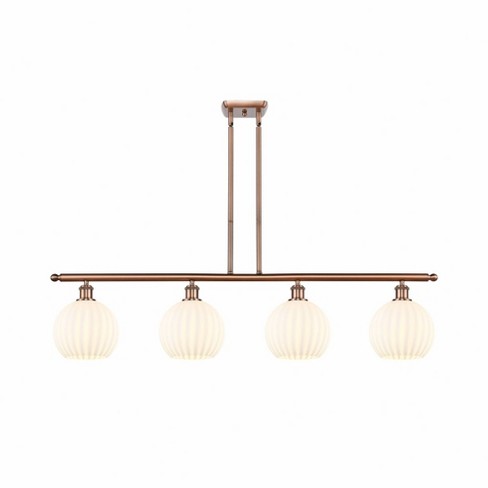 Innovations Lighting White Venetian 4 - Light Island Pendant Light in  Antique Copper - image 1 of 1