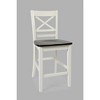 Jofran, Asbury Park Solid Acacia Farmhouse X Back Stool (Set of 2) - 3 of 4