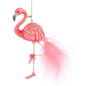 Kurt Adler Resin Ornament for Christmas Tree, Pink Flamingo - 1 of 1