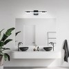 Dewdrop Modern Minimalist Vanity Light 1 Light 6000K LED Frosted Opal Acrylic Matte Black Bar ETL Bathroom Mirror - 4 of 4