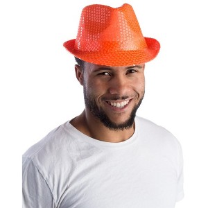 Dress Up America Sequined Fedora Hat for Adults - 1 of 1