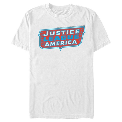 Men's Justice League Patriotic Frame Logo T-shirt - White - 2x Large ...