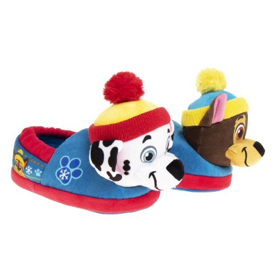 Nickelodeon Paw Patrol Marshall And Chase Boys Dual Sizes Slippers ...