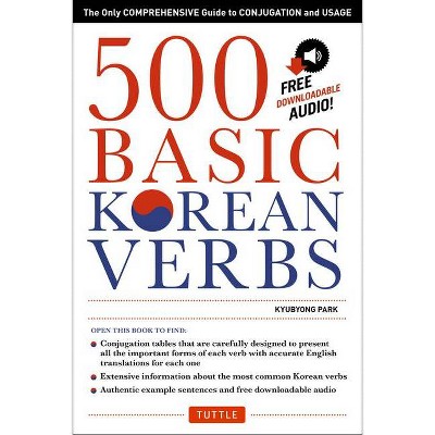 500 Basic Korean Verbs - by  Kyubyong Park (Paperback)