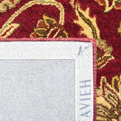 Golden Jaipur Burgundy and Gold Hand-Tufted Wool Area Rug