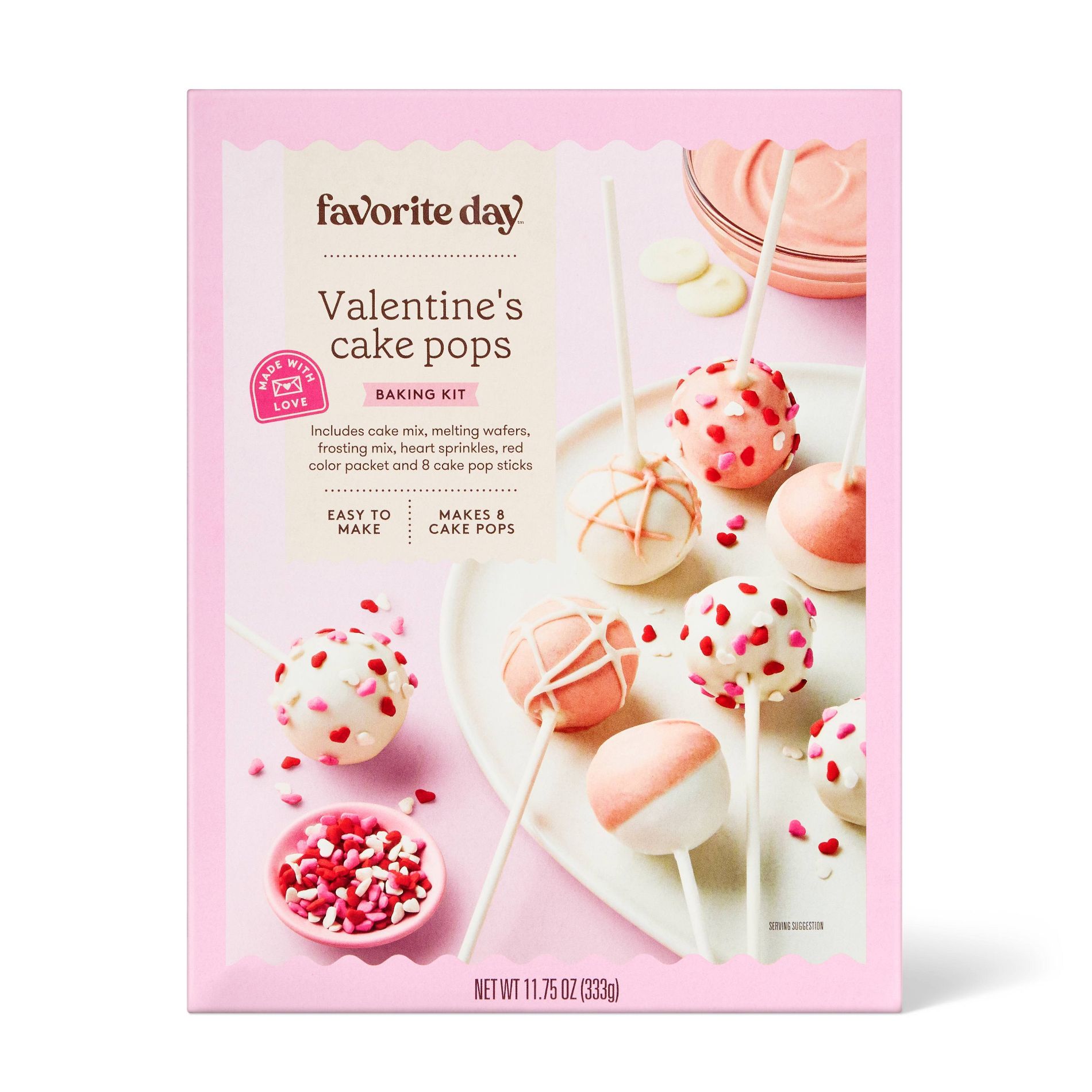 Valentine's Cake Pop Mix Kit - 11.75oz/8ct - Favorite Day™