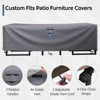 Buenhomino Rectangle Patio Furniture Cover Waterproof Outdoor Dining Table and Chair Cover Anti-UV Outside Sectional Sofa Set Covers - 2 of 4