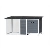 Chicken Poultry Cage Small Animal House Wood & Steel With Running Cage For Outdoor Indoor Chicken Rabbit Dog Duck Hutch Coop - 4 of 4