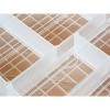 JEJ Astage Stackable Partitioned Containers Double Tier Suitable for Crafts Trinkets and Stationary with Movable dividers Large Clear - 3 of 4