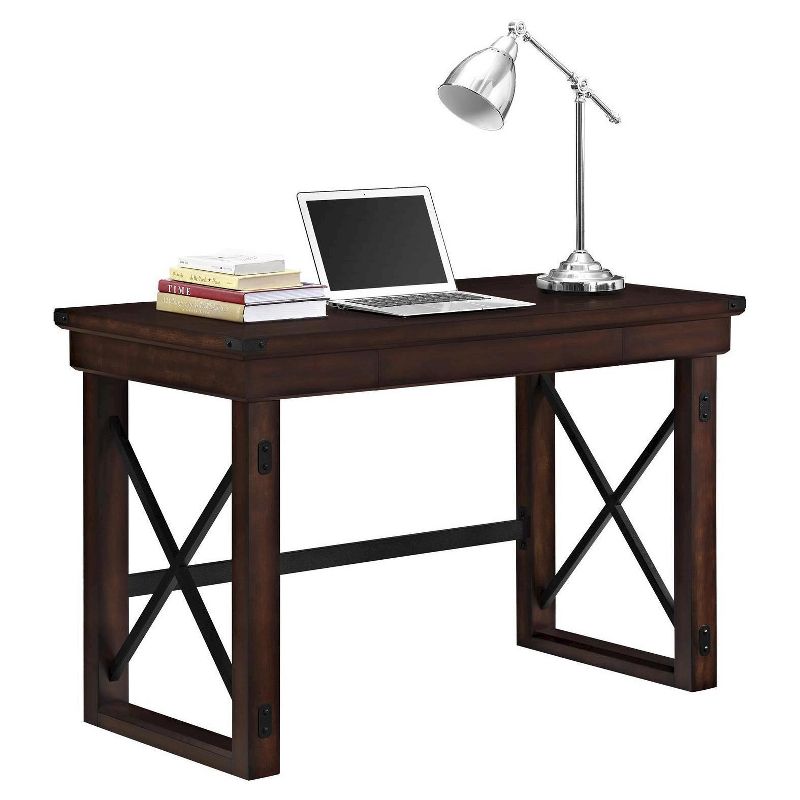 Hathaway Wood Writing Desk with Drawers Espresso - Room &#38; Joy, 2 of 6