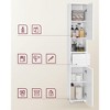 Tall Bathroom Cabinet, Slim Bathroom Storage Cabinet, Freestanding Narrow Cabinet with a Drawer, Adjustable Shelves, Open Compartment - 2 of 4