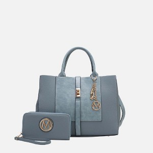 MKF Collection Yola Women’s Satchel Vegan Leather Bag and Wallet by Mia K- 2PCS Set - 1 of 4