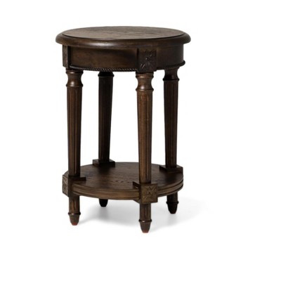 Maven Lane Pullman Traditional Round Wooden Side Table