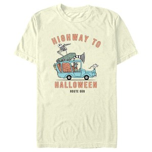 Men's The Nightmare Before Christmas Jack and Sally Highway to Halloween T-Shirt - 1 of 4
