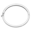 Black Bow Jewelry 5.3mm 14k White Gold Polished Solid Open Back Hinged Bangle Bracelet - 2 of 4