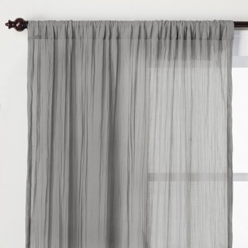 gray sheer curtains with grommets