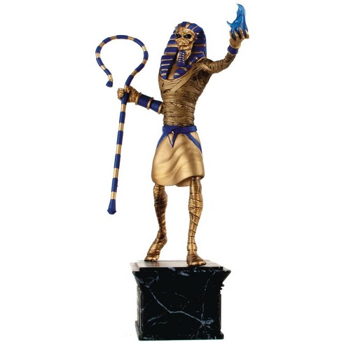 Iron Maiden Legacy Of The Beast Pharaoh Eddie 13 Inch Statue Gold Idol Target - beast chain roblox