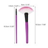 Unique Bargains Travel Dual Ended Blusher Nylon Plastic Metal Handle Makeup Brush Set 24 Pcs - 4 of 4