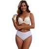INSPIRE CHIC Women's Cotton High Waist Bright Trim Briefs Elastic Waistband Breathable Classic Underwear - 4 of 4