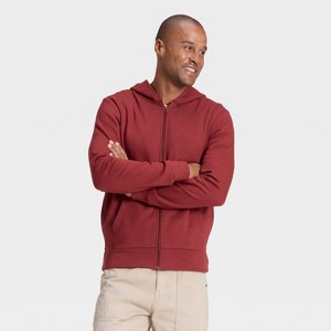 Men's Every Wear Fleece Full Zip Sweatshirt - Goodfellow & Co™ - 1 of 3