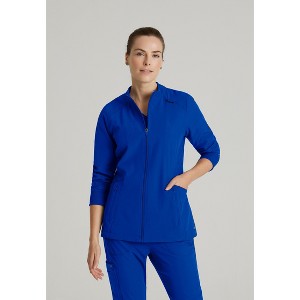 Barco One Women's Venture 4-Pocket Banded Collar Zip Up Warm-Up Scrub Jacket - 1 of 4