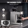 VEVOR 12 Cups Commercial Drip Coffee Maker, Coffee Maker Machine with 2 Glass Carafes and 2 Warmer Plates, Stainless Steel Pour Over Coffee Brewer - 4 of 4