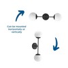 Progress Lighting Haas 2-Light Wall Sconce, Matte Black, Opal Glass - 3 of 3