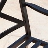 Exuma 2pk Cast Aluminum Dining Chairs - Black - Christopher Knight Home: Weather-Resistant with Cushions - 4 of 4
