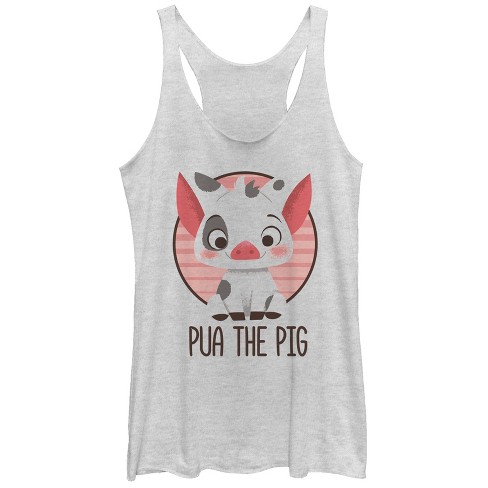 Women S Moana Pua The Pig Racerback Tank Top Target