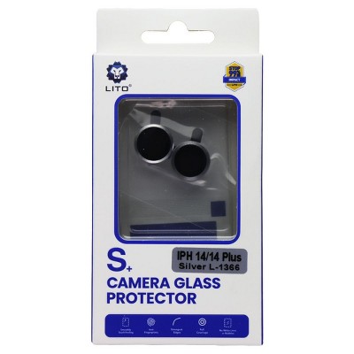 LITO S+ Camera Glass Protector for Apple iPhone 14/14 Plus (L-1366) - Silver
