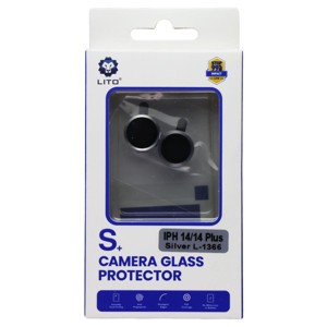 LITO S+ Camera Glass Protector for Apple iPhone 14/14 Plus (L-1366) - Silver - 1 of 1