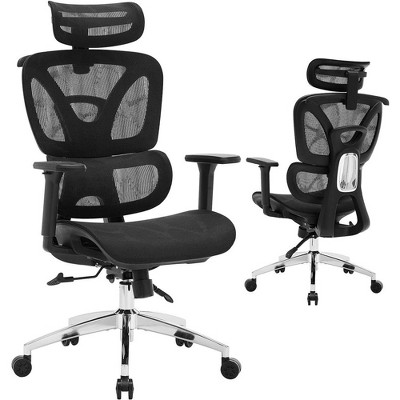 Office Chair, Ergonomic Desk Chair with Adjustable Lumbar Support, High Back Chair, for Home, Office, Study, Gaming, Black