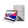 LINSAY 10.1"Octa Core  256GB Storage Android 15 Tablet with Black Pink White Marble Case - 2 of 4