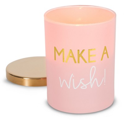 Pavilion Gift Company - Wish - 7 oz 100% Soy Wax Candle Scent: Citron de Vigne - Flame Candles