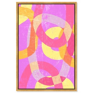 Art Remedy All That color Modern Color Block Abstract Wall Art Framed - 1 of 4