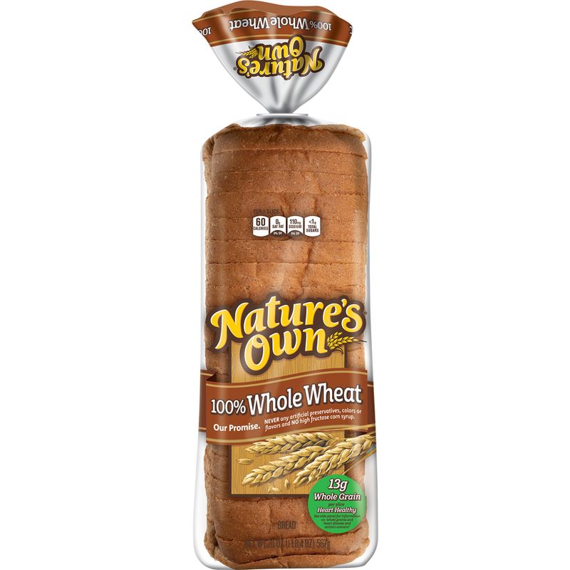 Nature&#39;s Own 100% Whole Wheat Bread - 20oz, 1 of 16