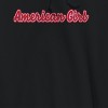 Rerun Island Men's Americana Girl Script Font Americana 4Th Of July Long Sleeve Graphic Cotton Sweatshirt Hoodie - 2 of 4