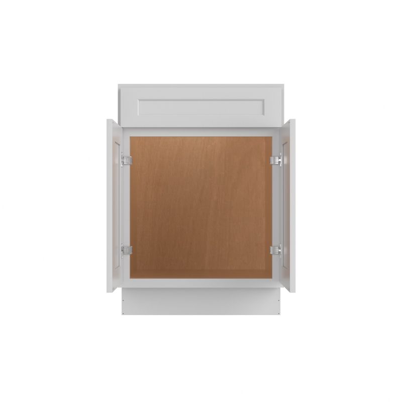 HOMLUX 24 in. W  x 21 in. D  x 34.5 in. H Bath Vanity Cabinet without Top in Shaker Dove, 2 of 7